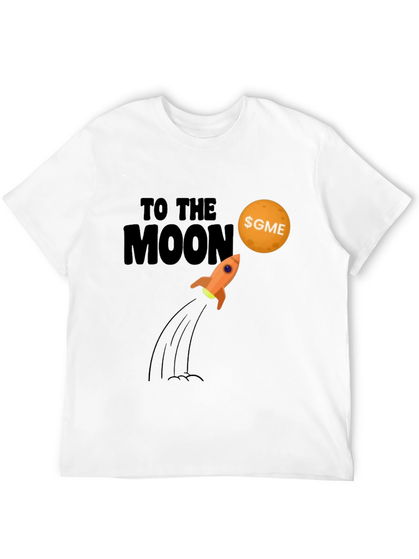 Black GME To The Moon Black T-Shirt view 12