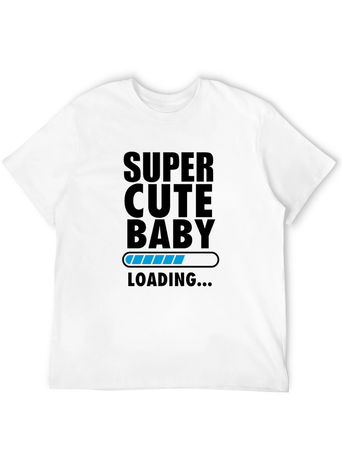 Black Super Cute Baby Loading T-Shirt - Unisex view 12