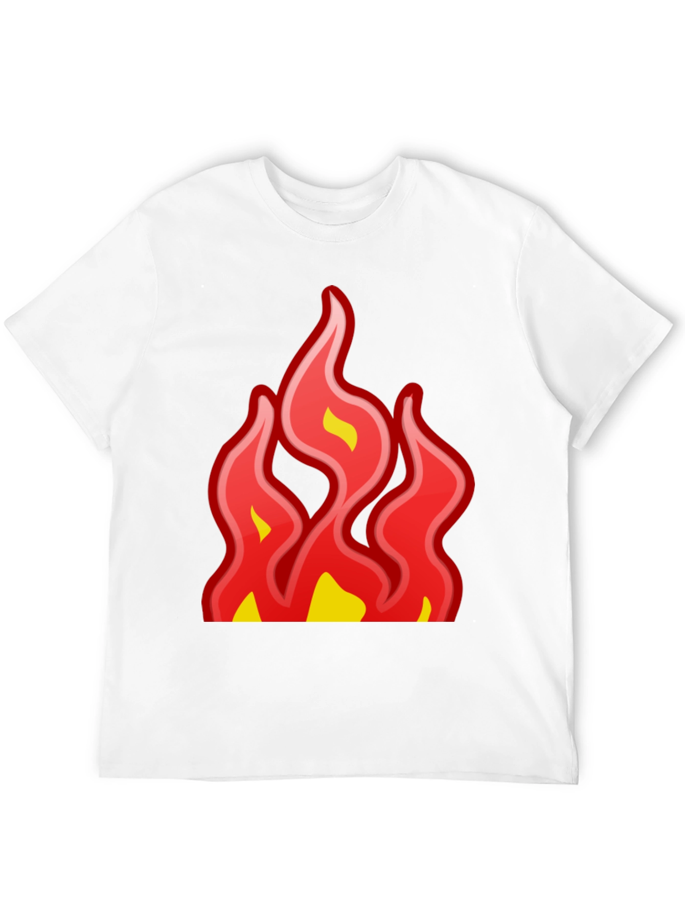 Black Fiery Graphic Tee - Bold Statement T-Shirt view 12