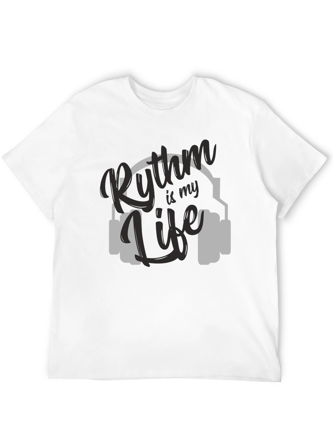 Black Rhythm is My Life Black Graphic Tee view 12