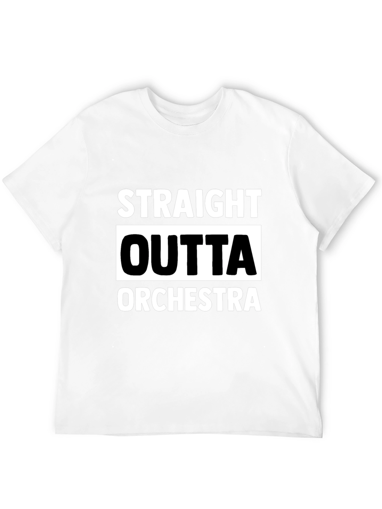 Black Straight Outta Orchestra Black T-Shirt view 12