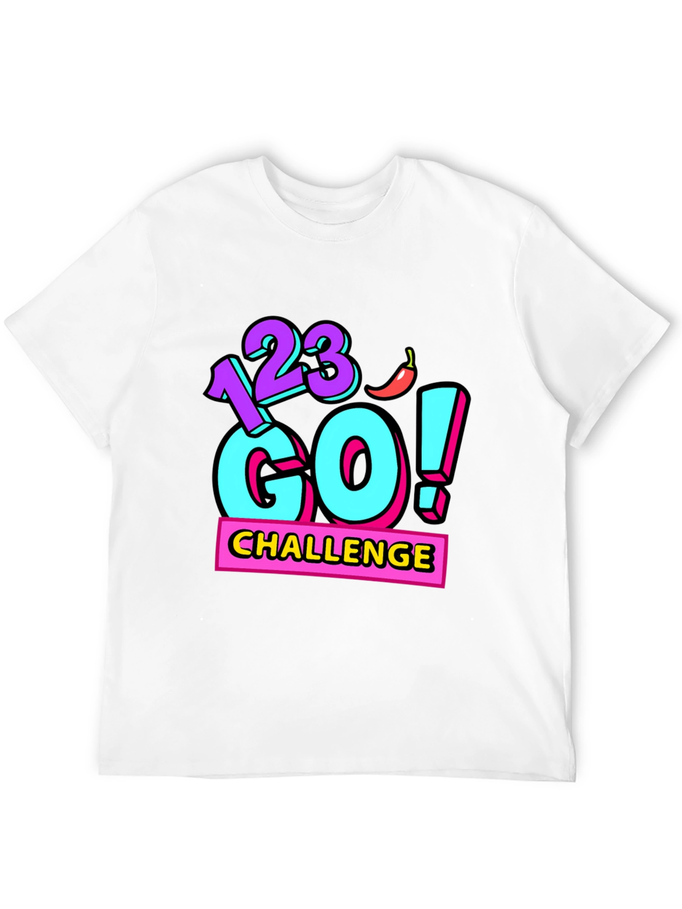 Black 123 Go! Challenge Graphic Tee - Black Cotton Blend view 12