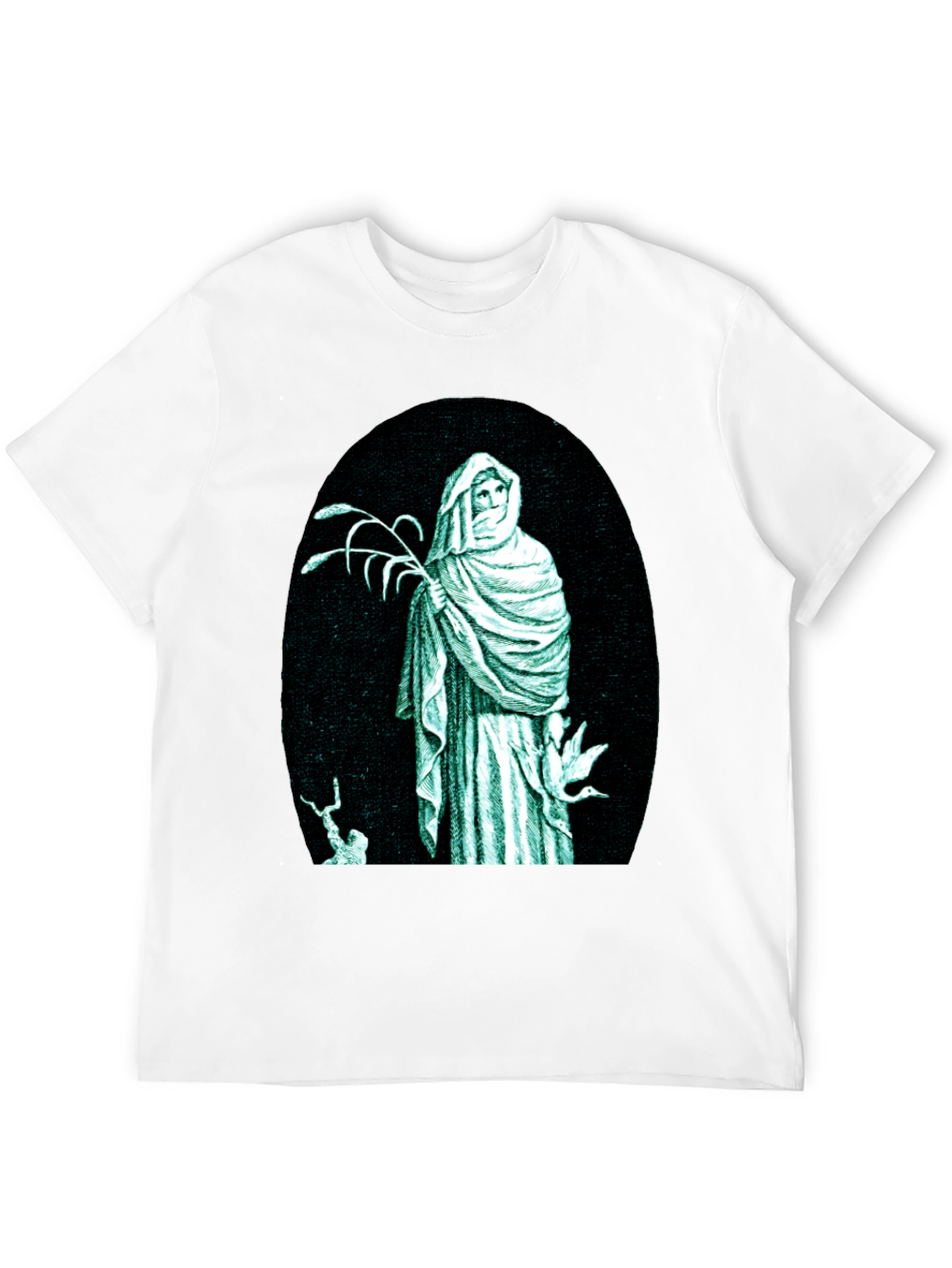 Black Mystic Figure Graphic T-Shirt view 12