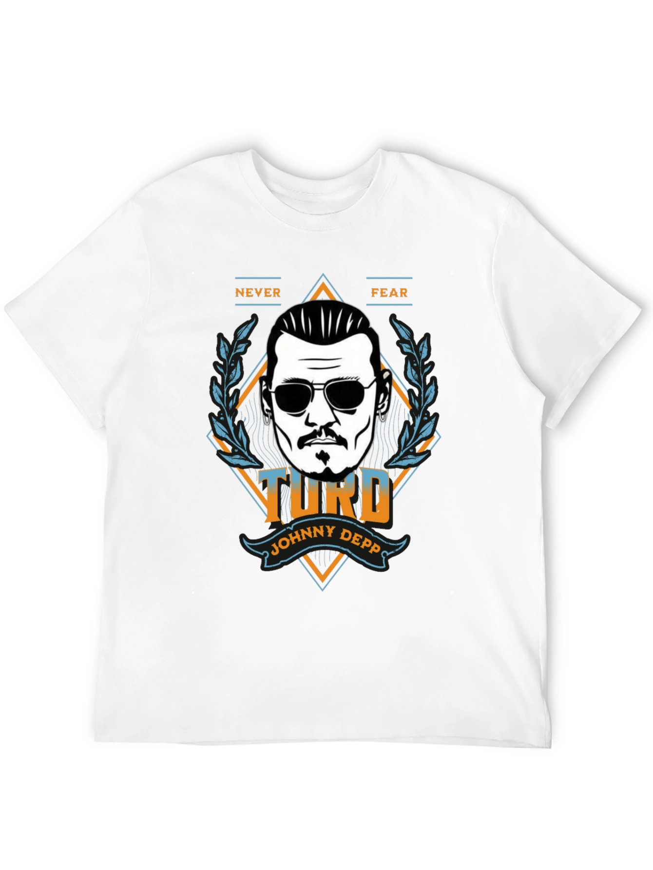 Black Johnny Depp 'Turd' Graphic T-Shirt - Never Fear view 12