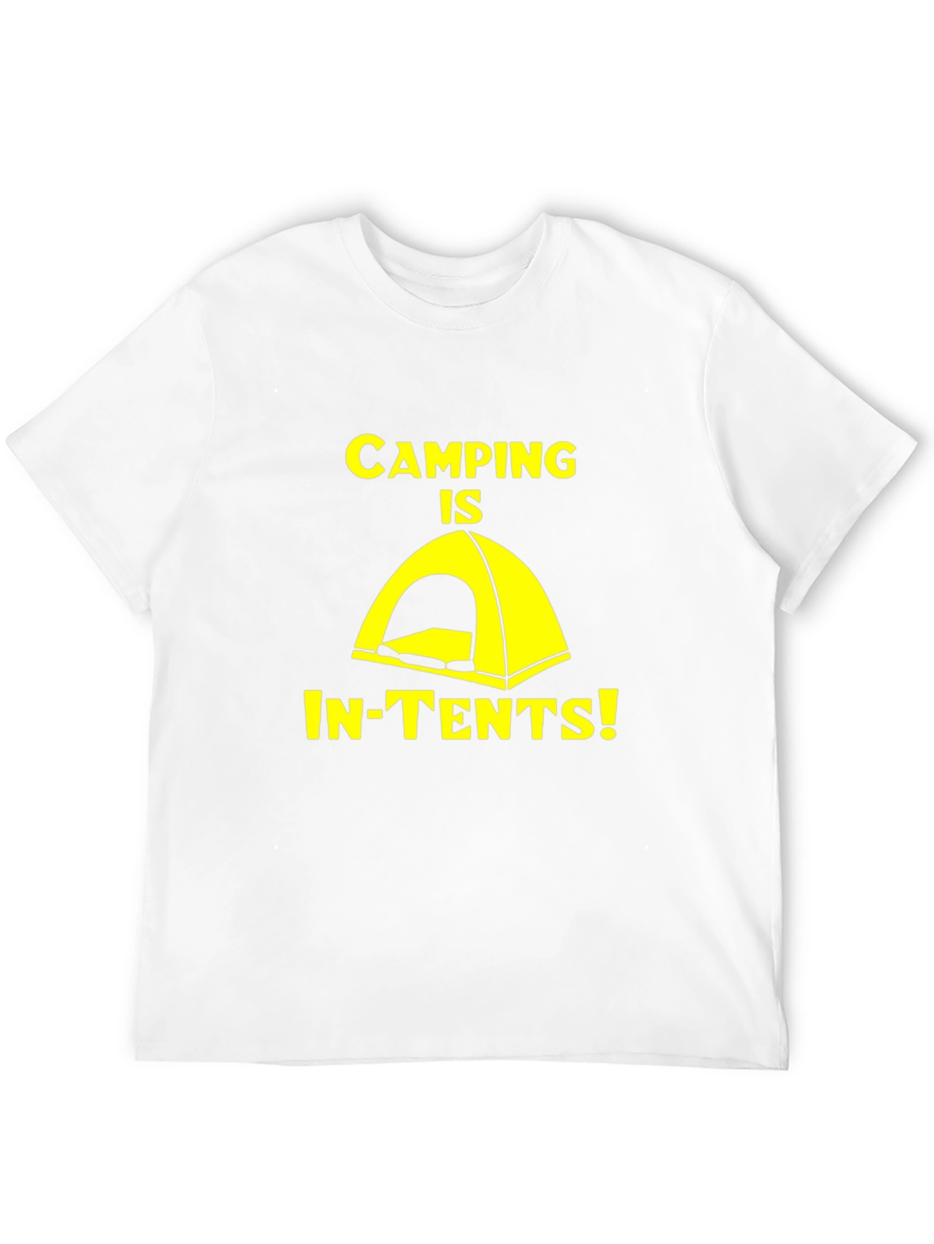 Black Camping Is In-Tents! Novelty Graphic T-Shirt view 12