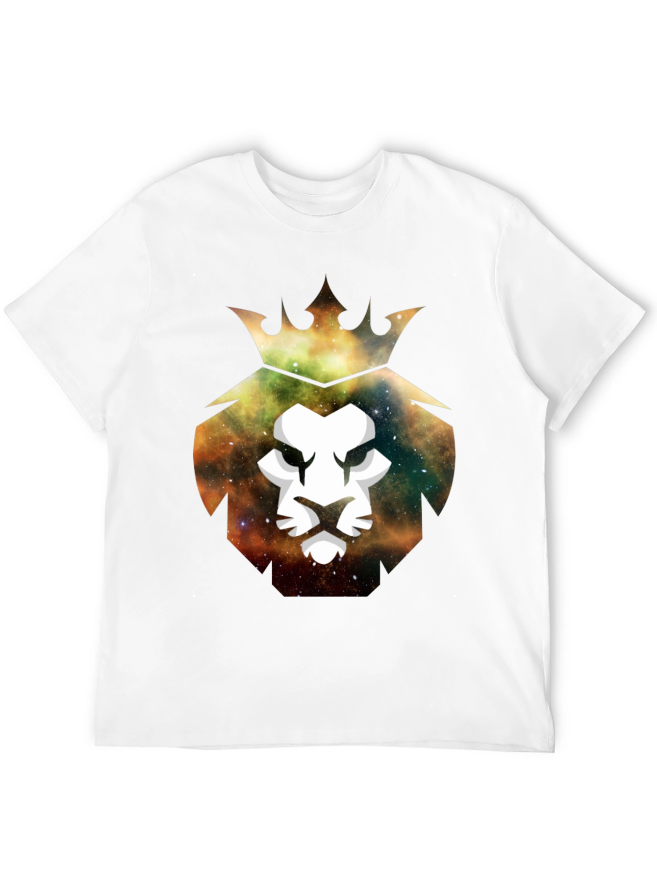 Black Galaxy Lion King Graphic Tee - Stylish Men's T-Shirt view 12