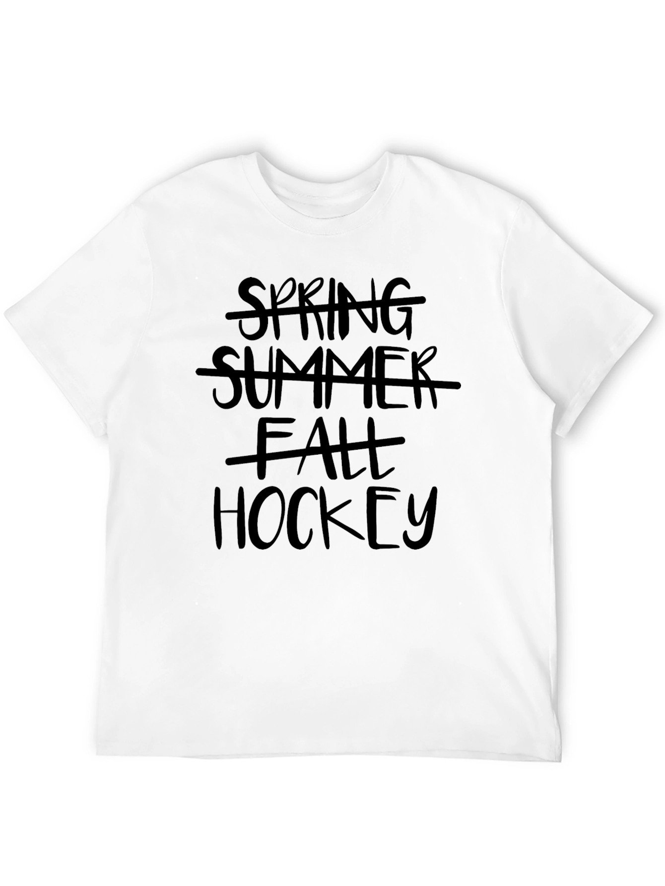 Black Hockey All Season Black Graphic Tee view 12