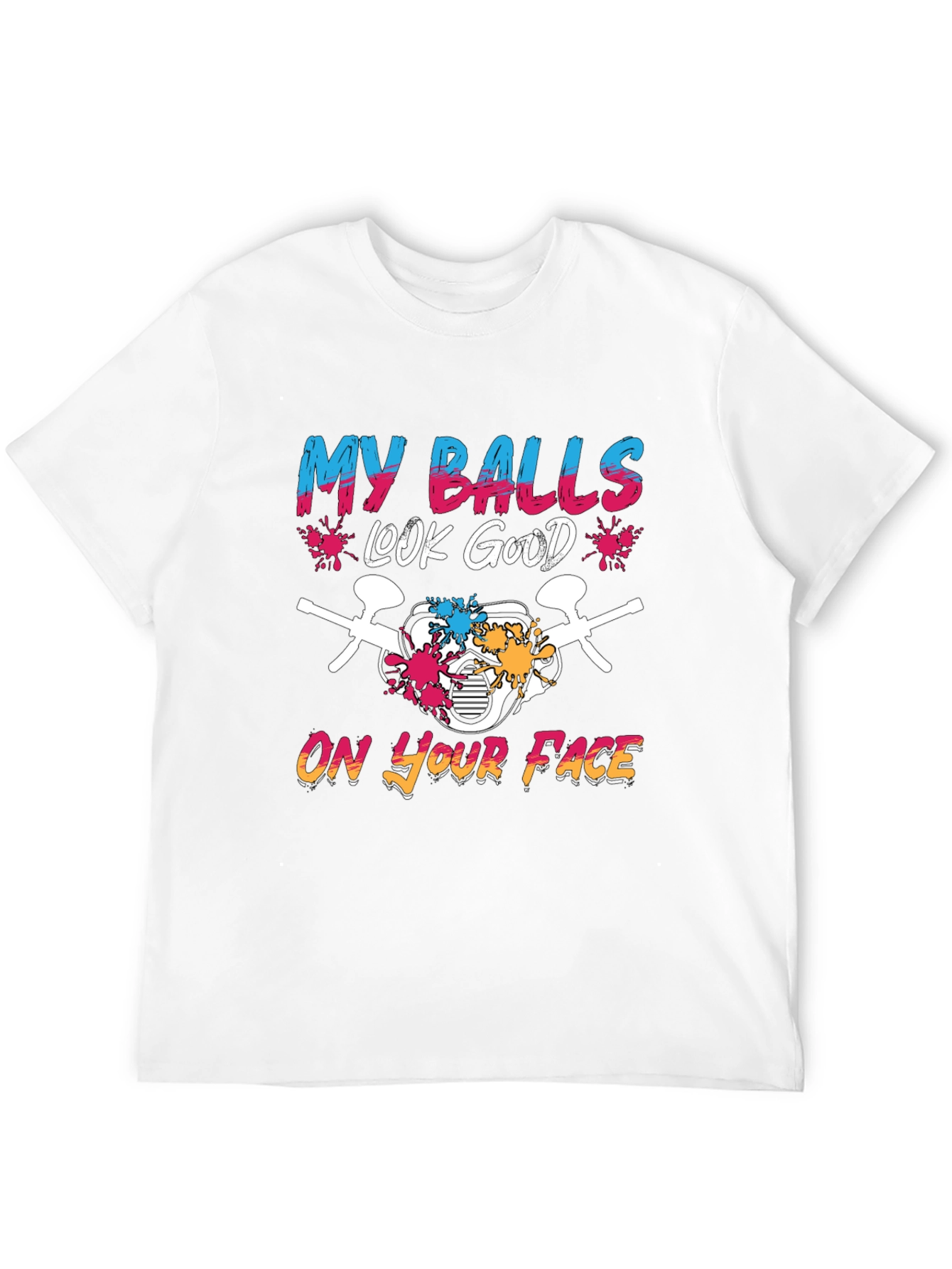 Black My Balls Look Good T-Shirt view 12