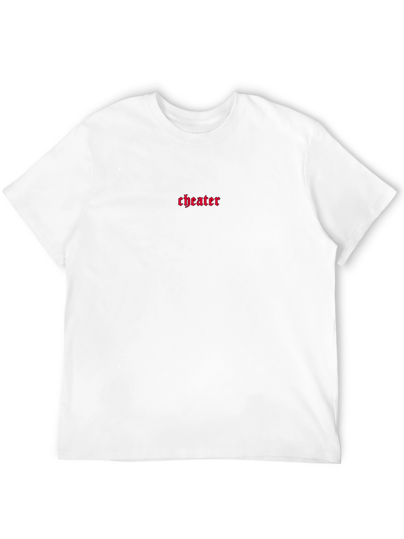 Black Cheater Graphic Tee - Black Cotton T-Shirt view 12