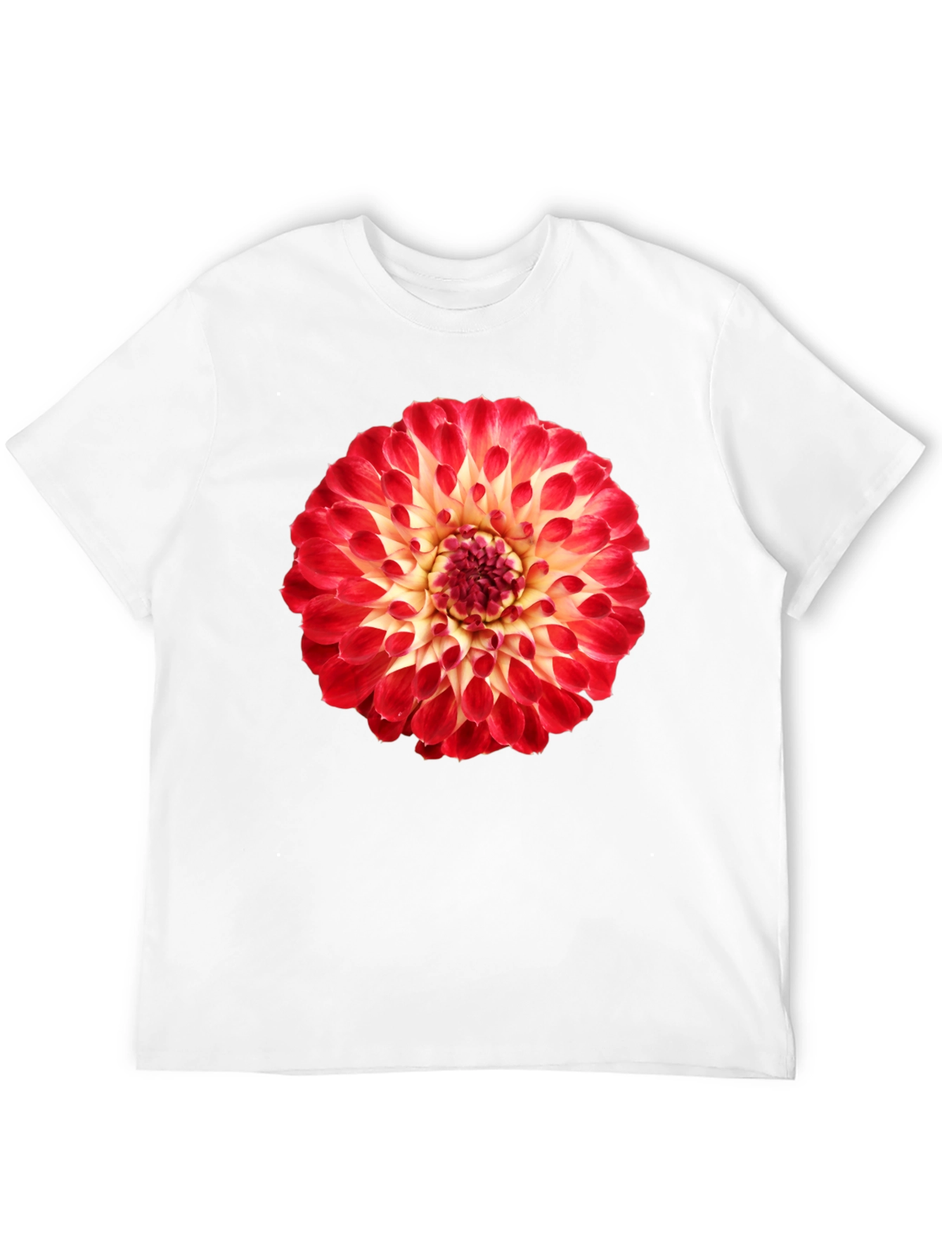 Black Floral Print Tee - Dahlia Design view 12