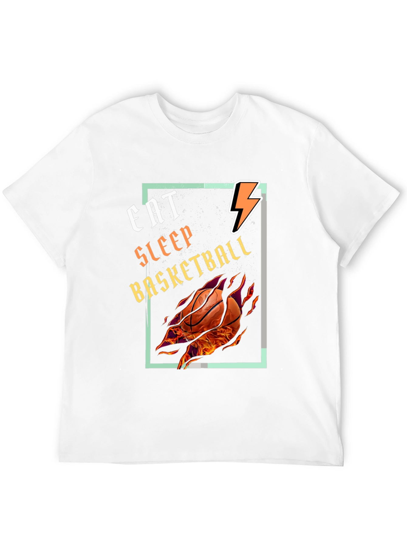 Black Eat Sleep Basketball Graphic Tee - Black T-Shirt view 12