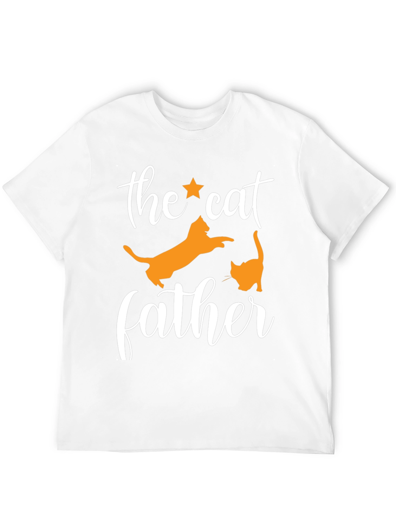 Black The Cat Father Black T-Shirt view 12