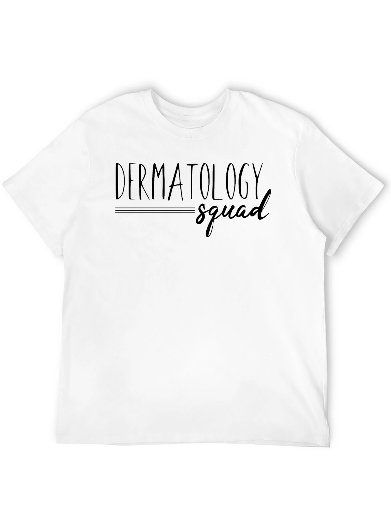 Black Dermatology Squad T-Shirt - Classic Crew Neck, Soft Cotton Blend view 12