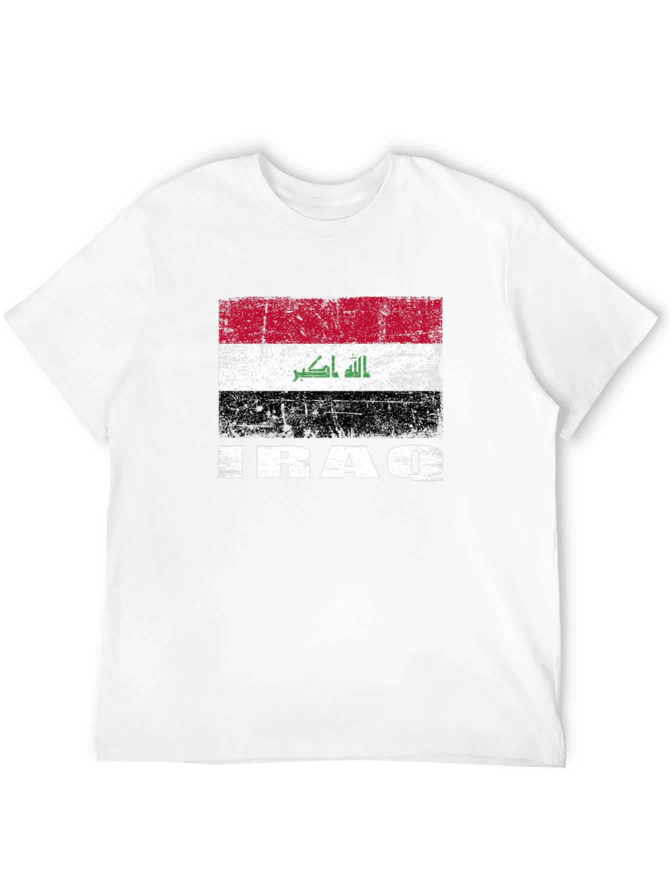 Iraq Flag T-Shirt - Distressed Graphic Tee - 12