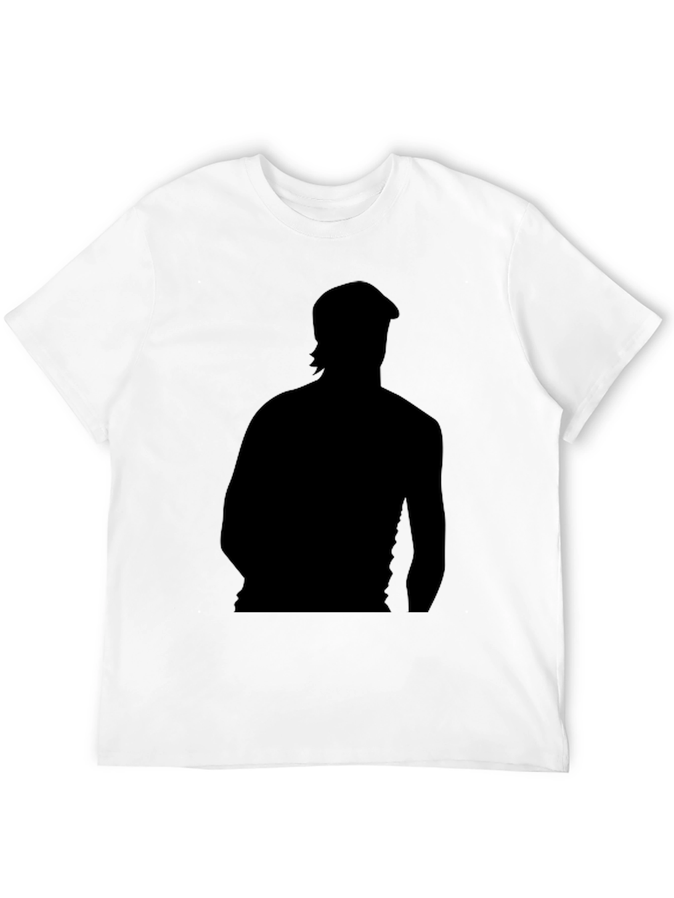 Black Silhouette Graphic Print Black T-Shirt view 12
