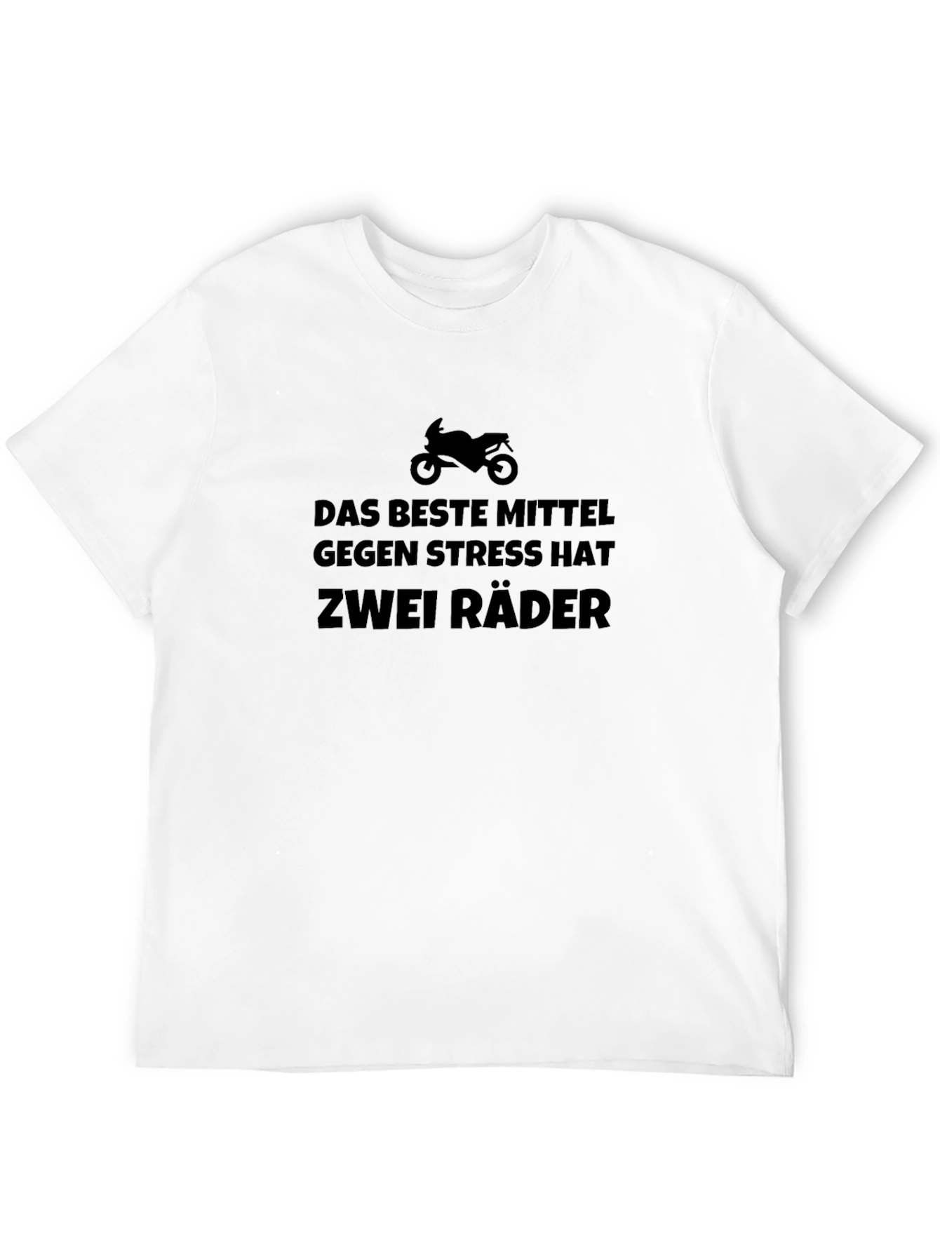 Black Motorcycle Stress Relief T-Shirt - Das Beste Mittel view 12
