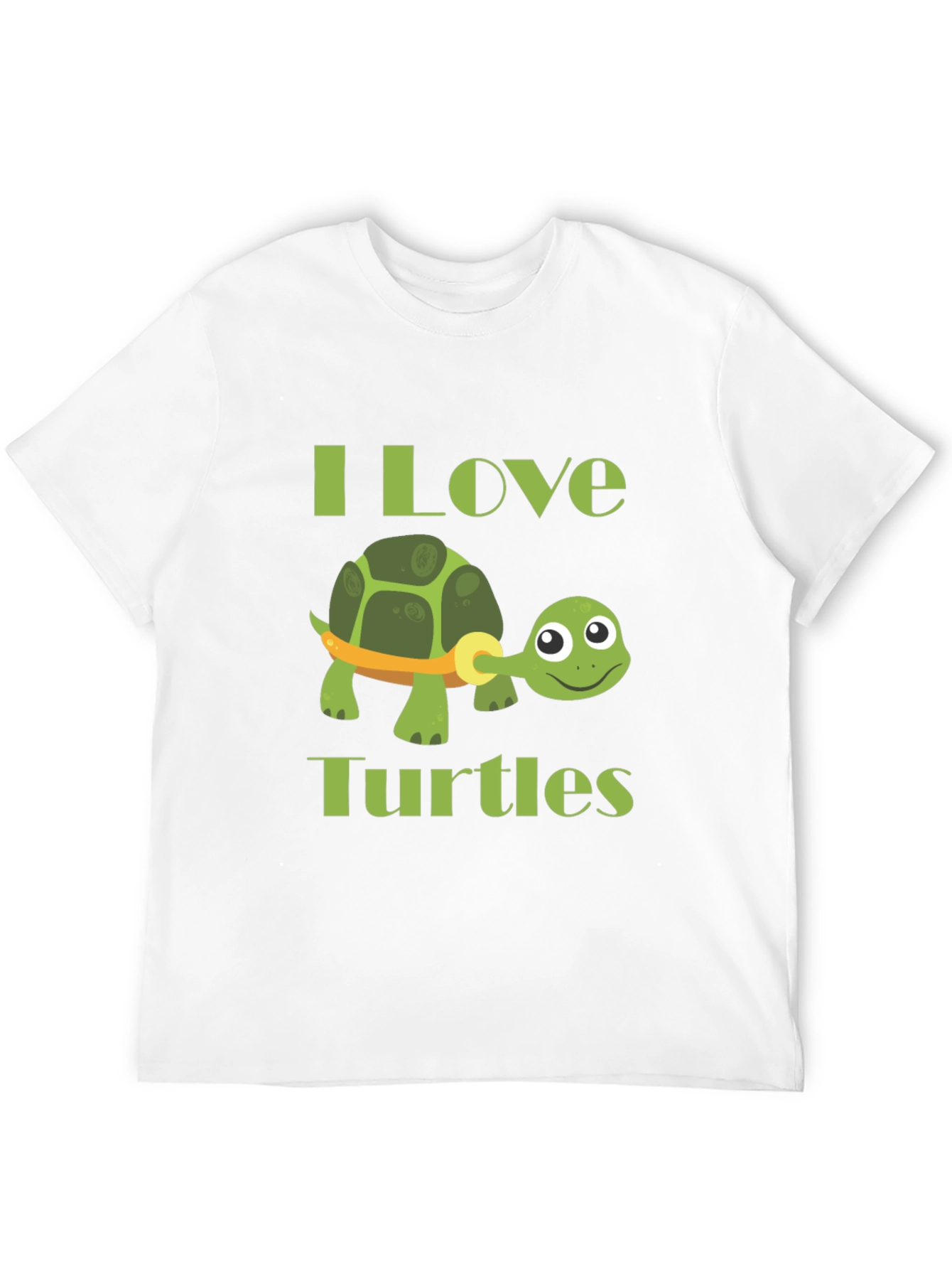 Black I Love Turtles Graphic T-Shirt view 12