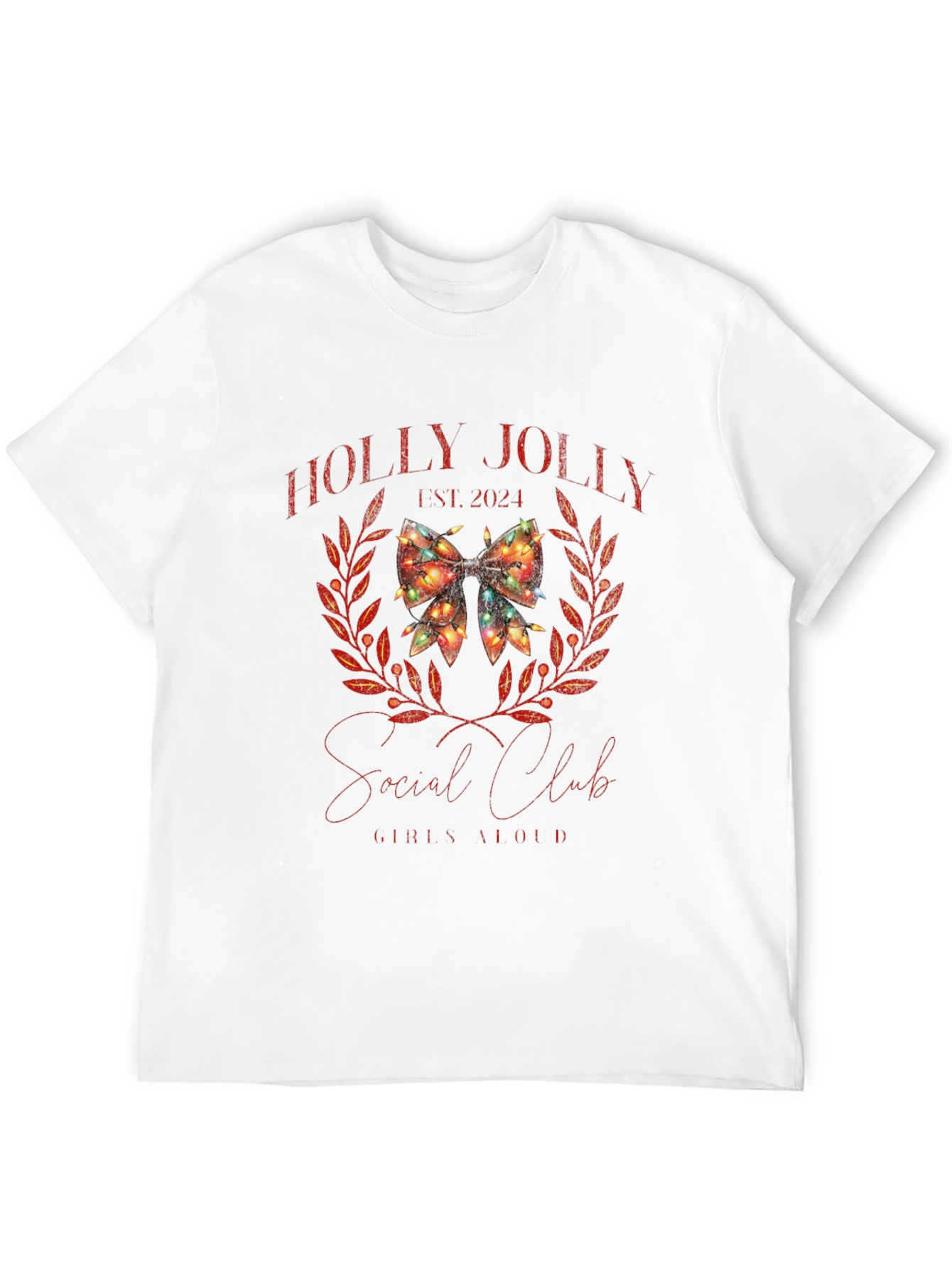 Black Holly Jolly Social Club Tee view 12