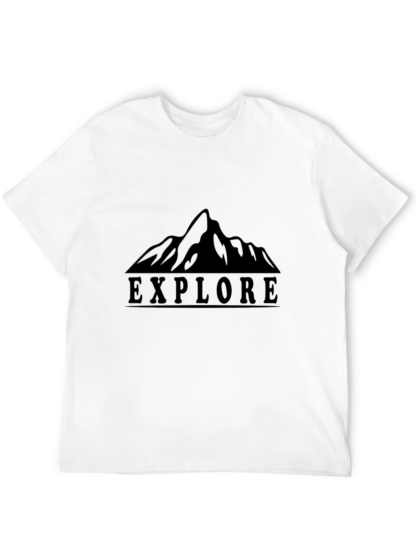 Black Explore Mountain Graphic Tee - Adventure Awaits! view 12