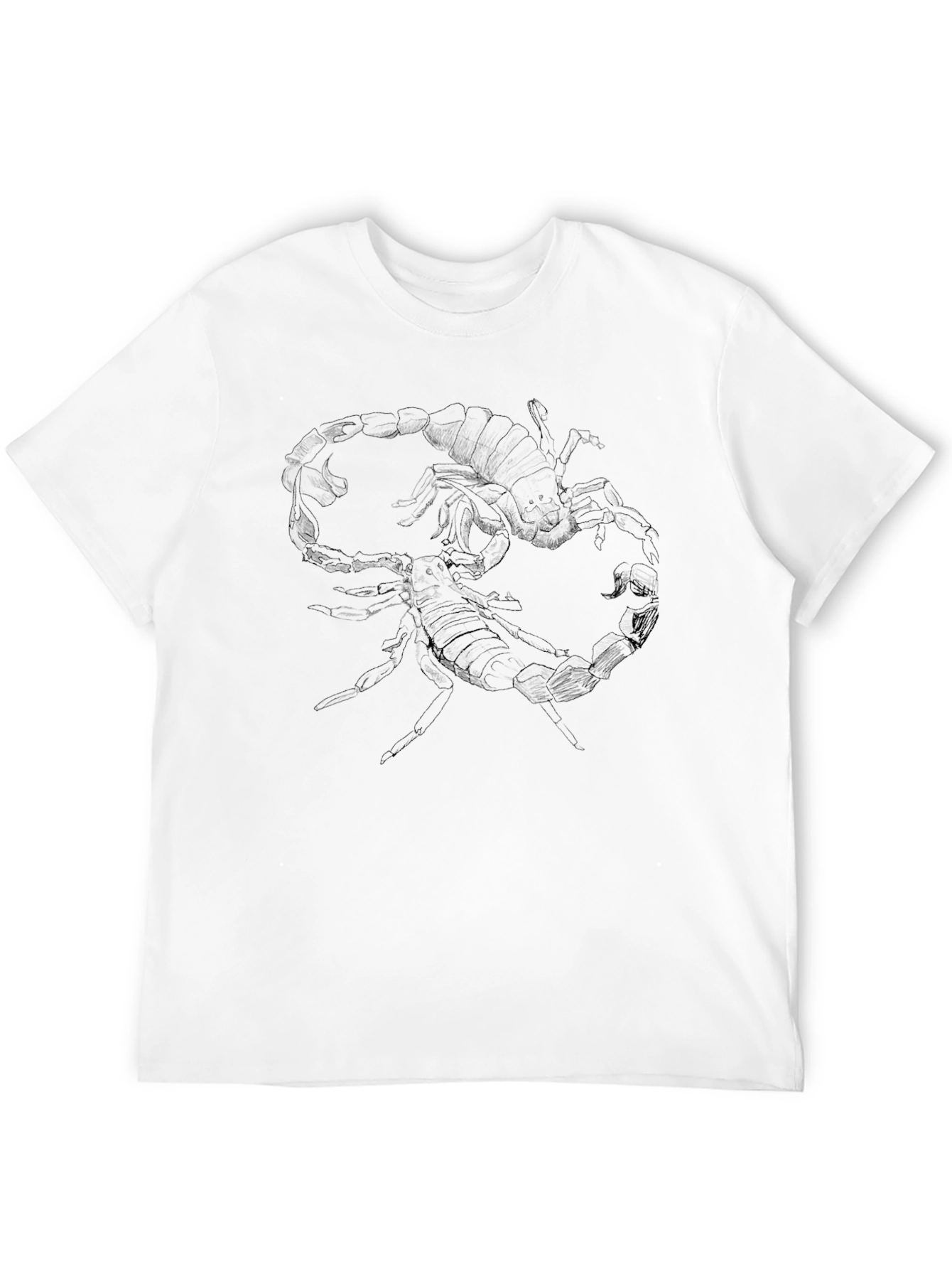 Scorpion Graphic Tee - Bold Black Cotton T-Shirt - 12