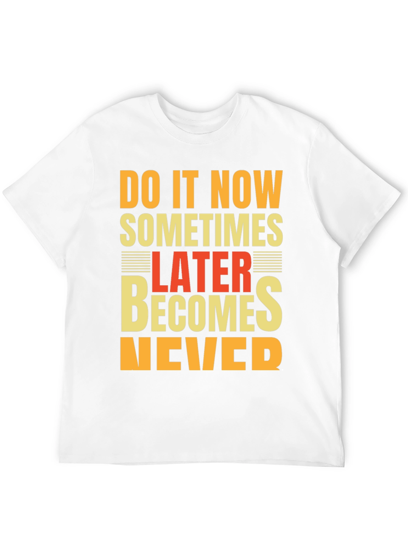 Black Inspirational "Do It Now" Graphic Tee view 12