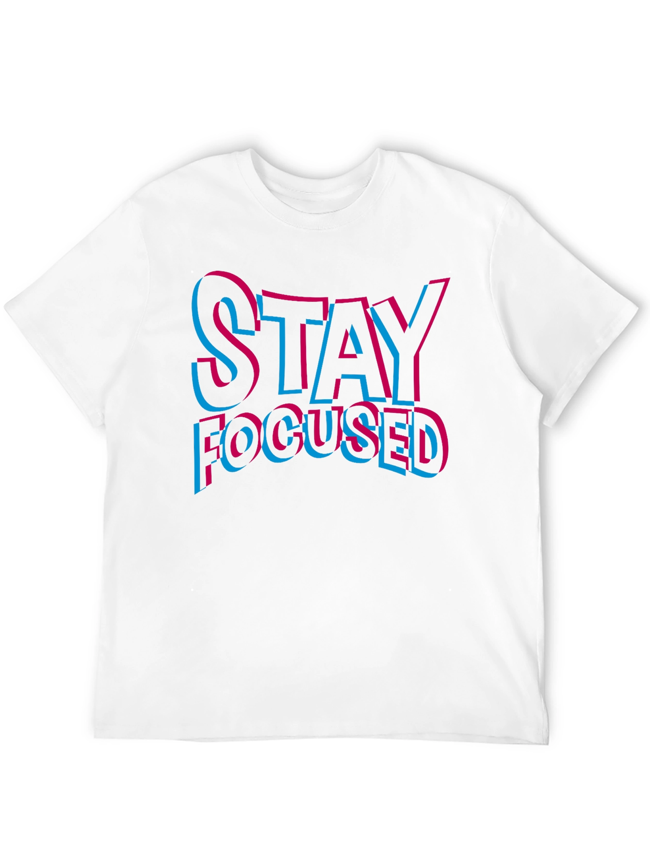 Black Stay Focused Graphic T-Shirt - Men's Black Tee view 12