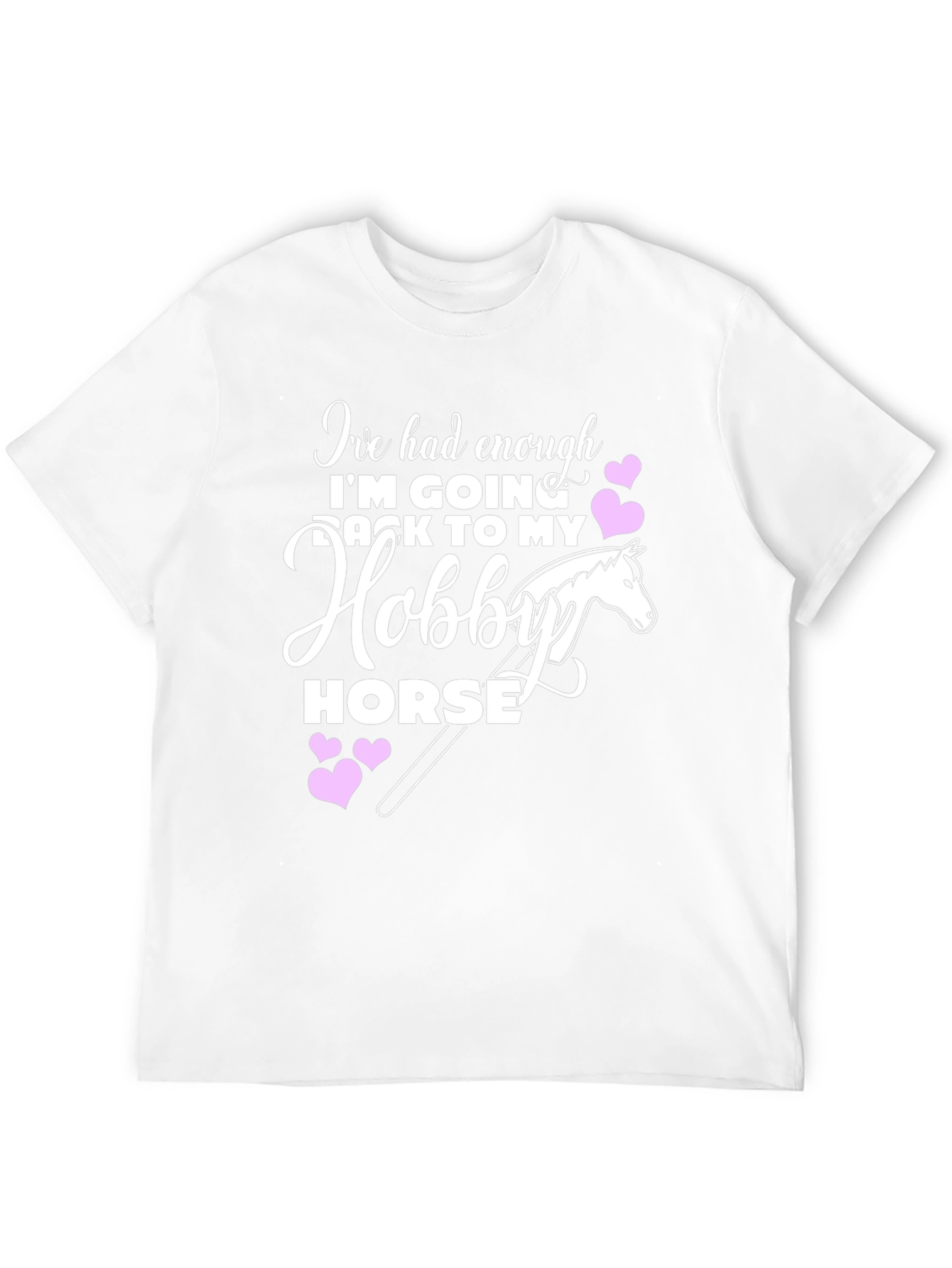 Black Hobby Horse T-Shirt - Adult Humor Tee view 12