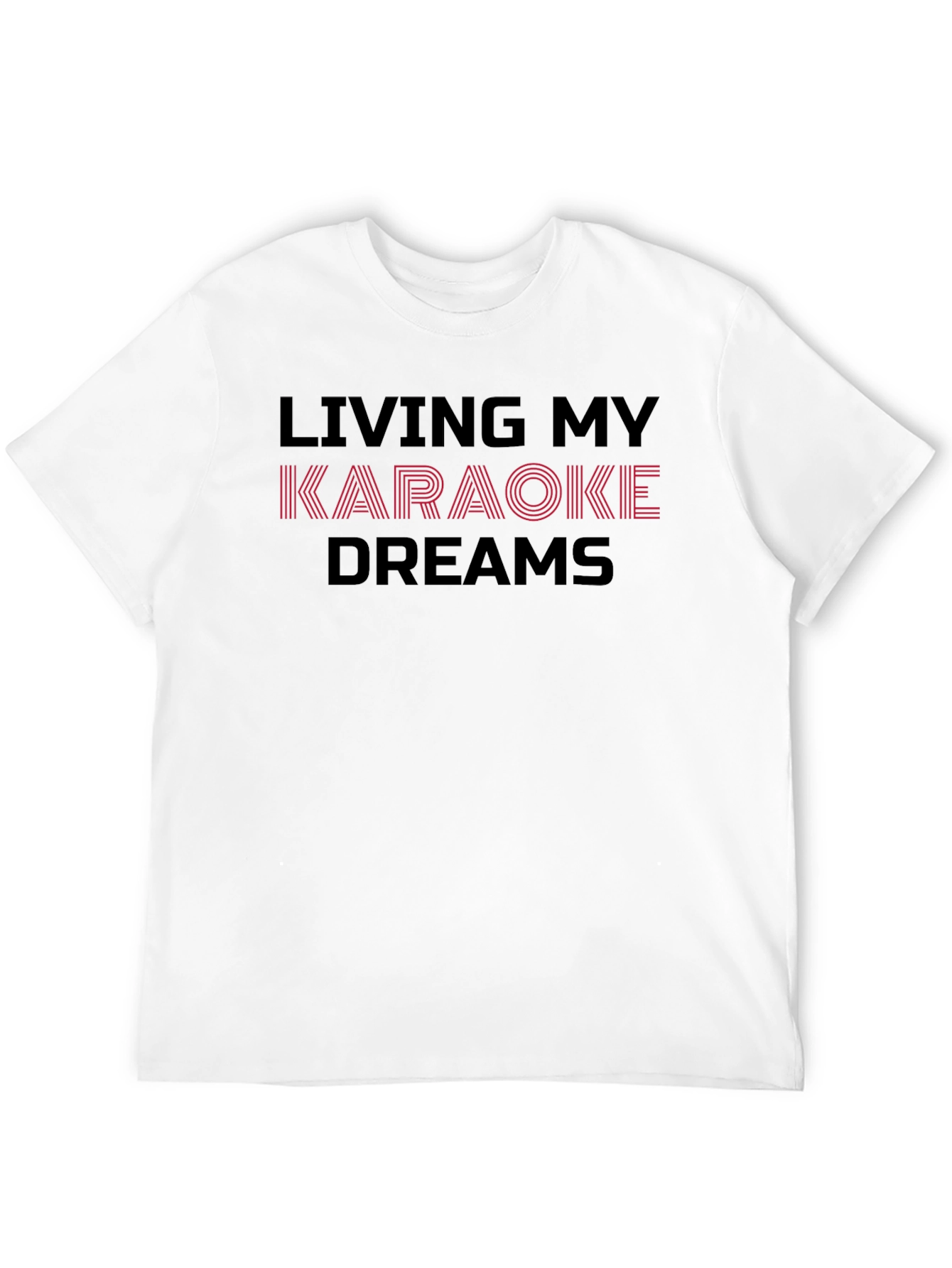 Black Karaoke Dreams Graphic Tee - Black Cotton T-Shirt view 12