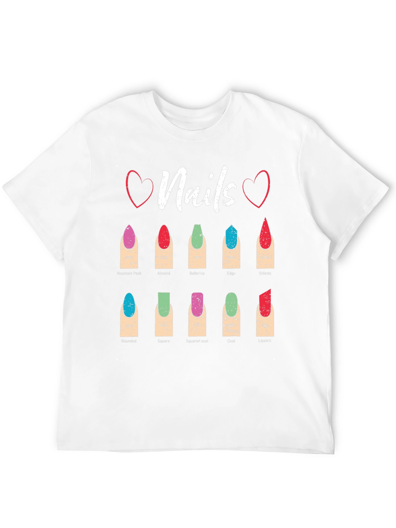 Black Nail Shape T-Shirt: Manicure Styles Tee view 12
