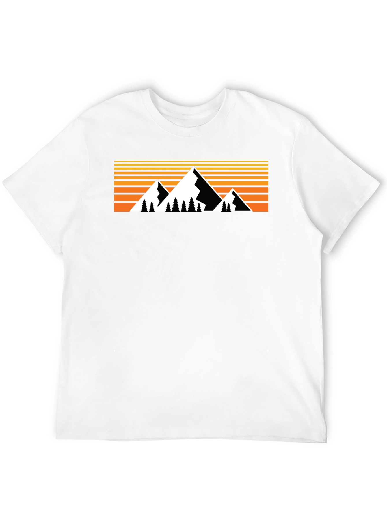 Black Mountain Sunset Graphic T-Shirt - Nature Inspired Design view 12