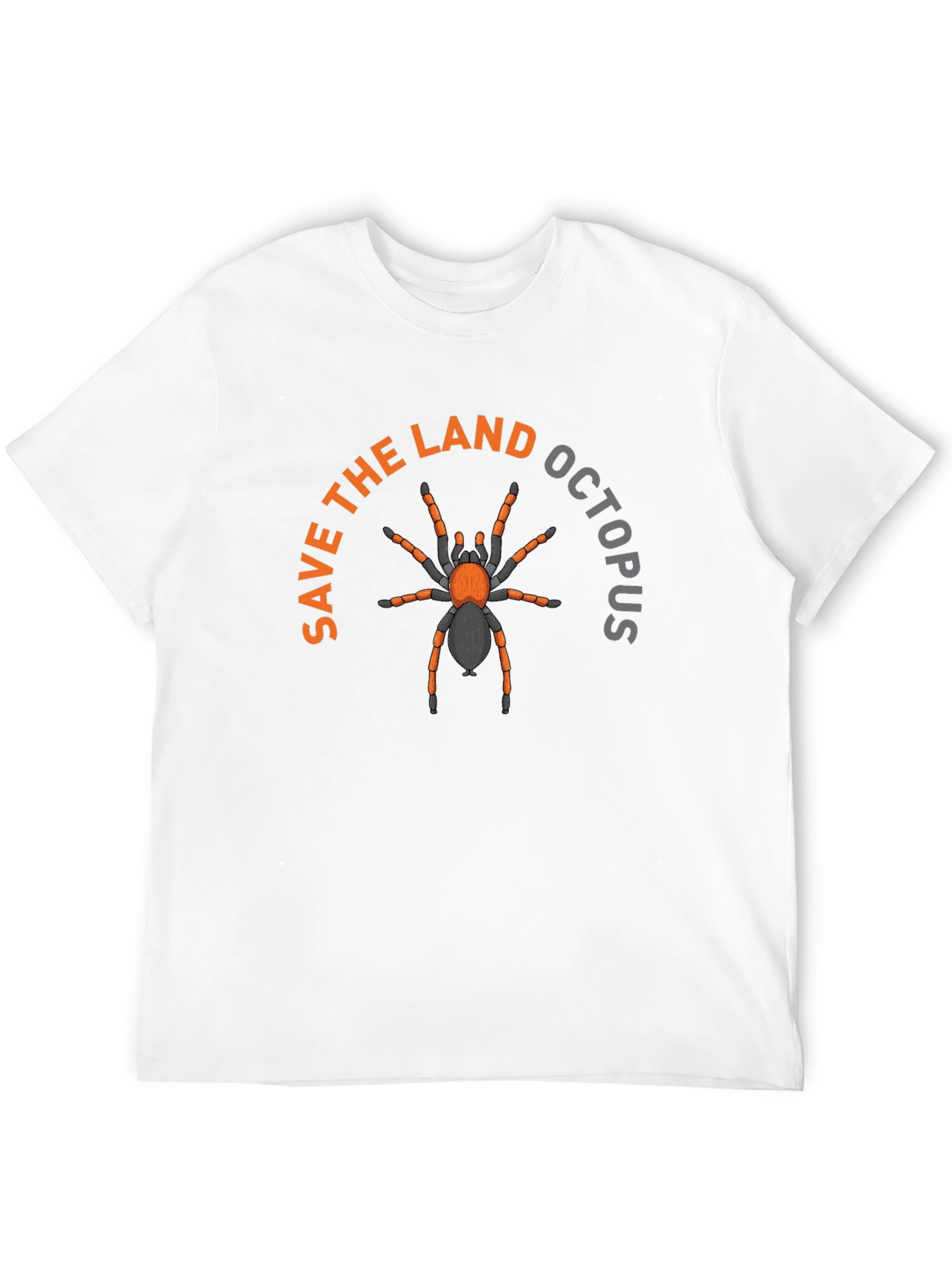 Black Save the Land Octopus T-Shirt - Funny Spider Tee view 12