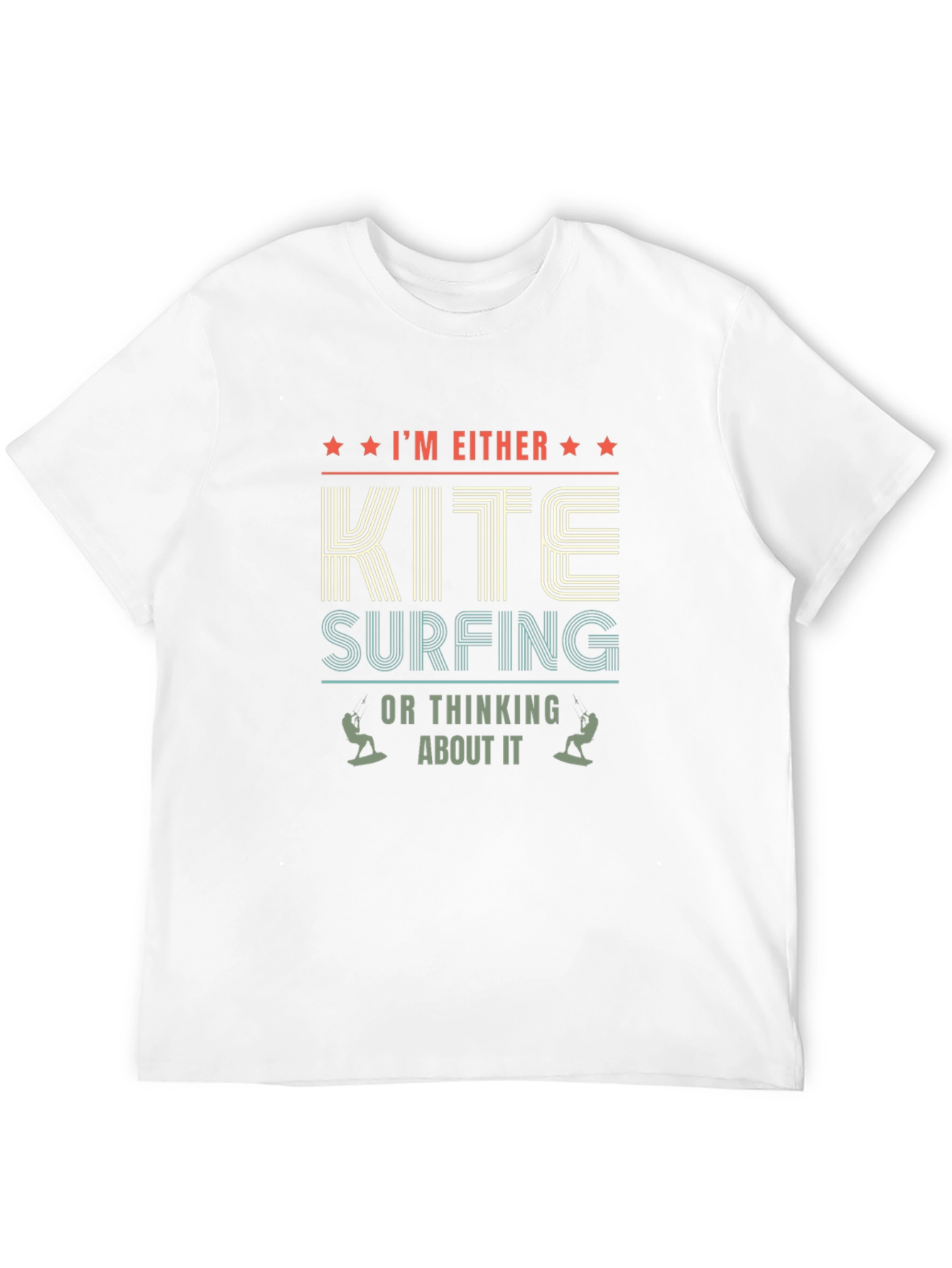 Black Kite Surfing Graphic Tee - Black Cotton Blend view 12