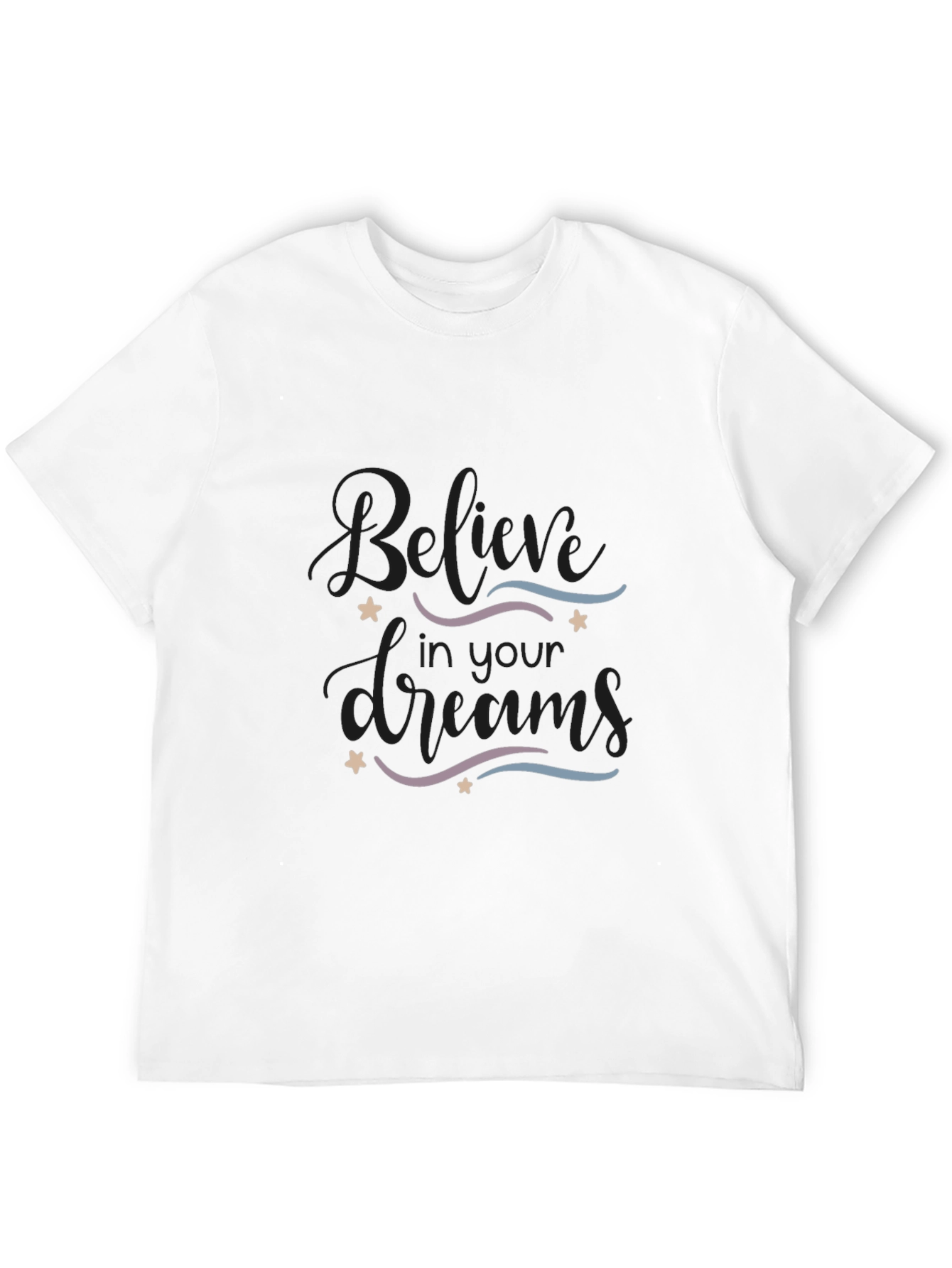 Black Believe In Your Dreams Graphic Tee - Black view 12