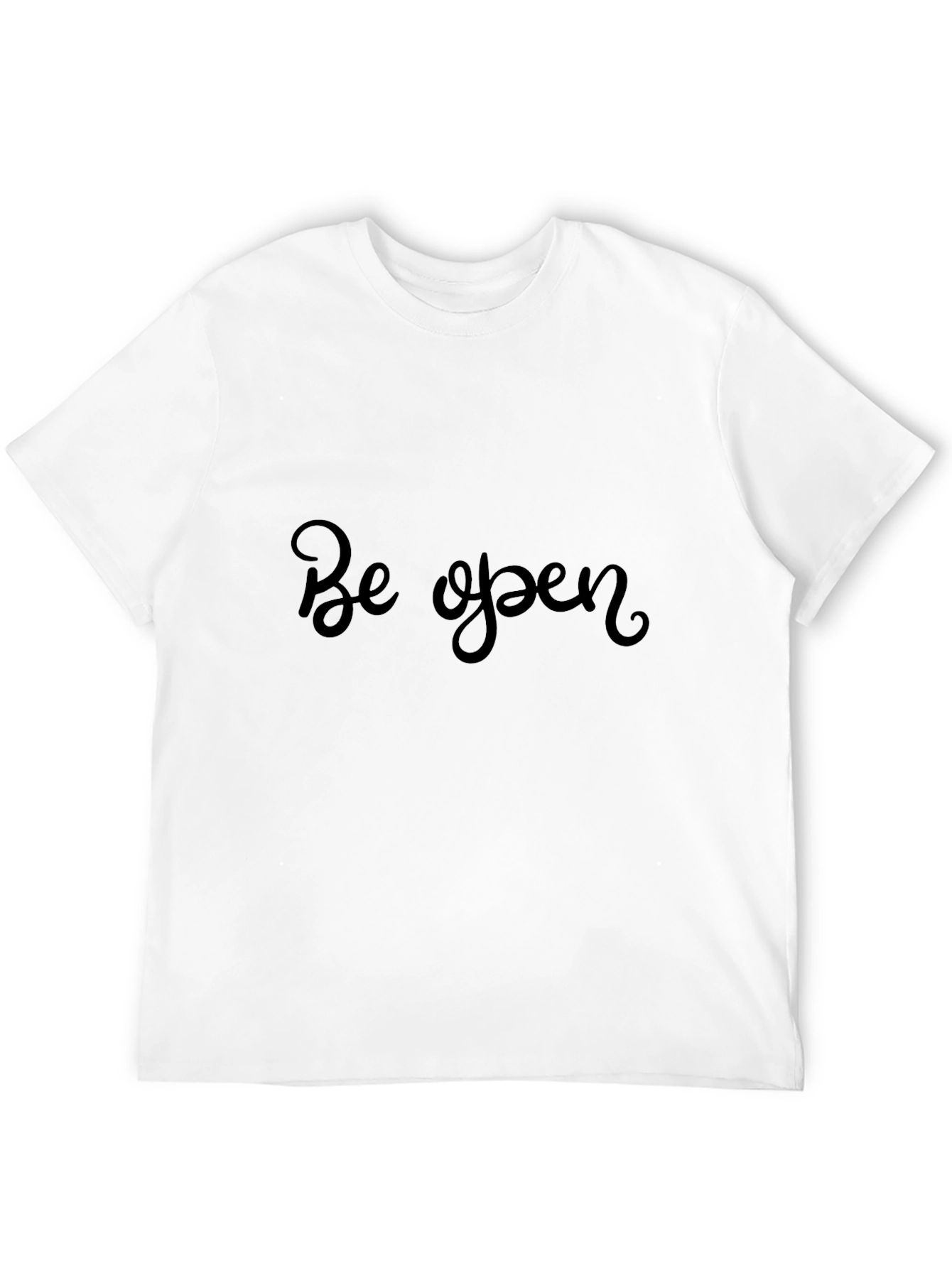 Black Be Open Black T-Shirt - Stylish Comfort view 12