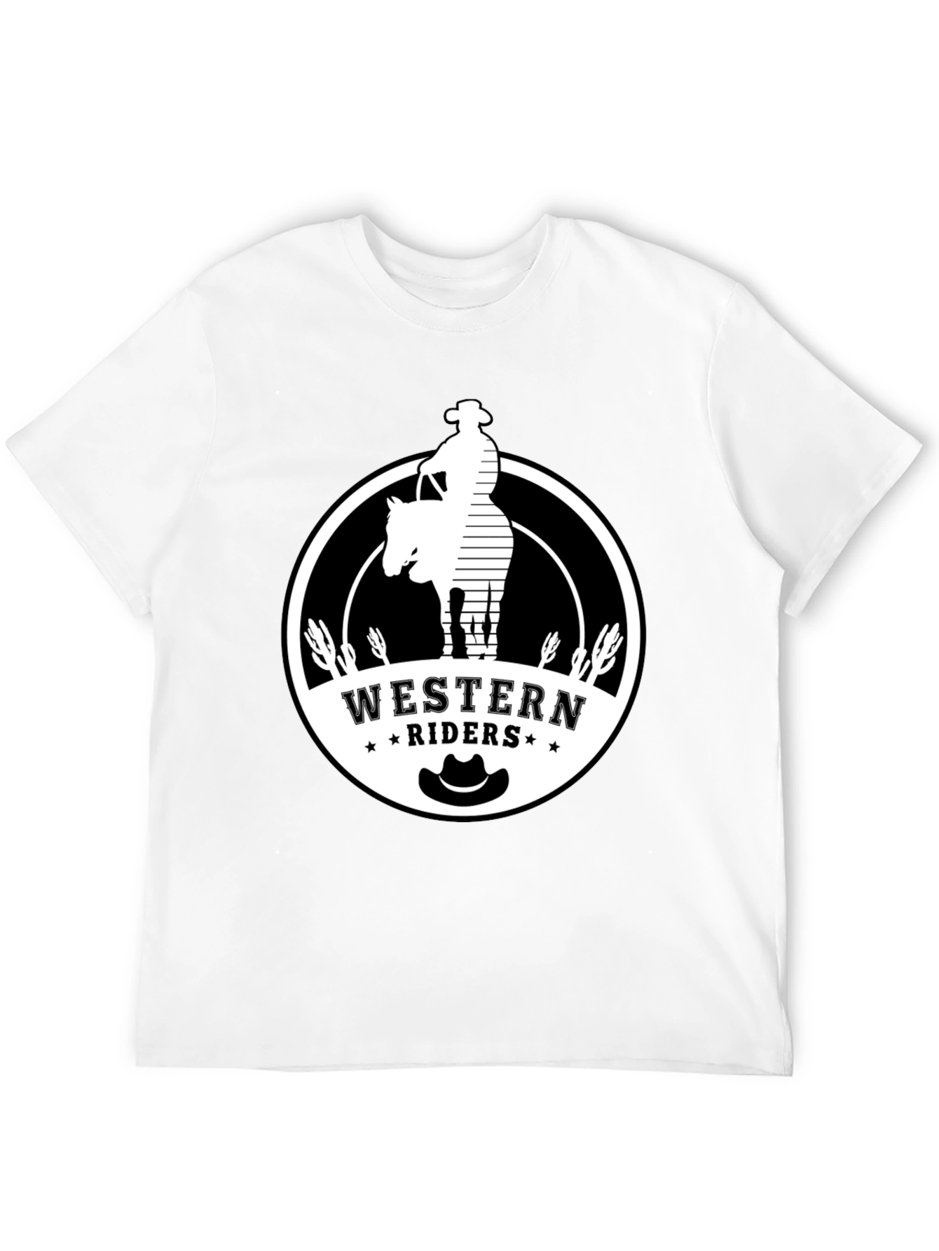 Black Western Riders Graphic T-Shirt - Cowboy Style view 12