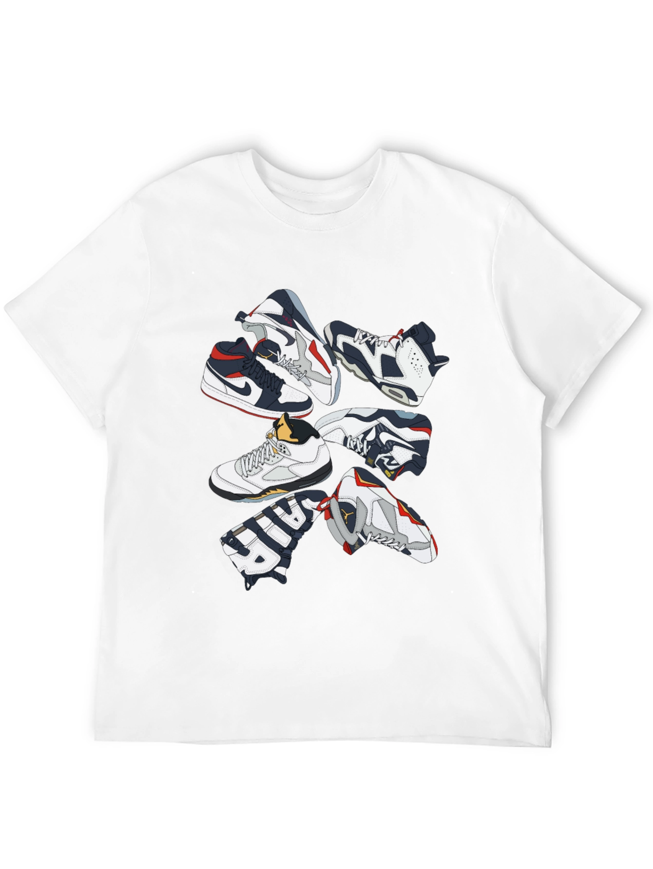 Black Sneakerhead Crew Neck Graphic T-Shirt view 12