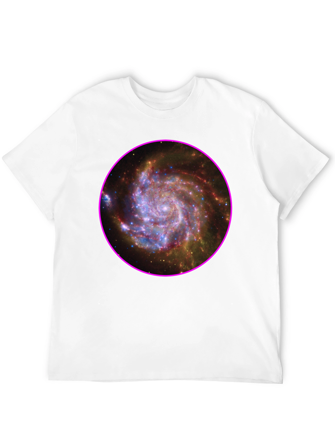 Black Galaxy Print Black T-Shirt view 12