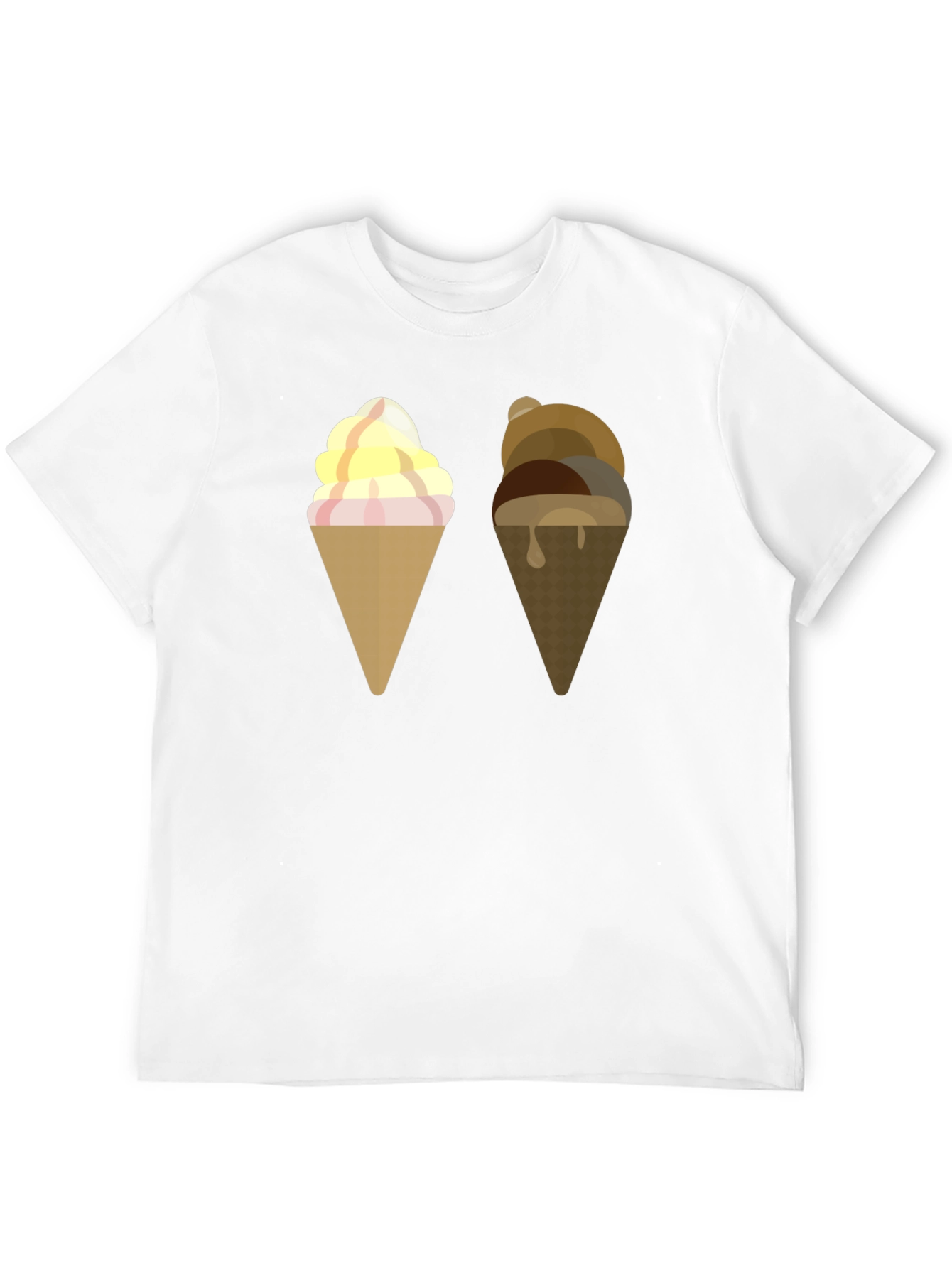 Black Ice Cream Cone Graphic T-Shirt view 12