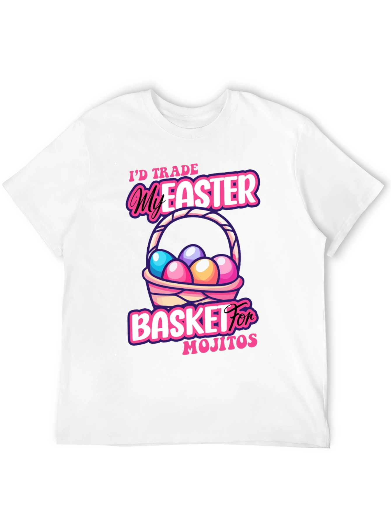 Black Easter Mojito Basket T-Shirt view 12