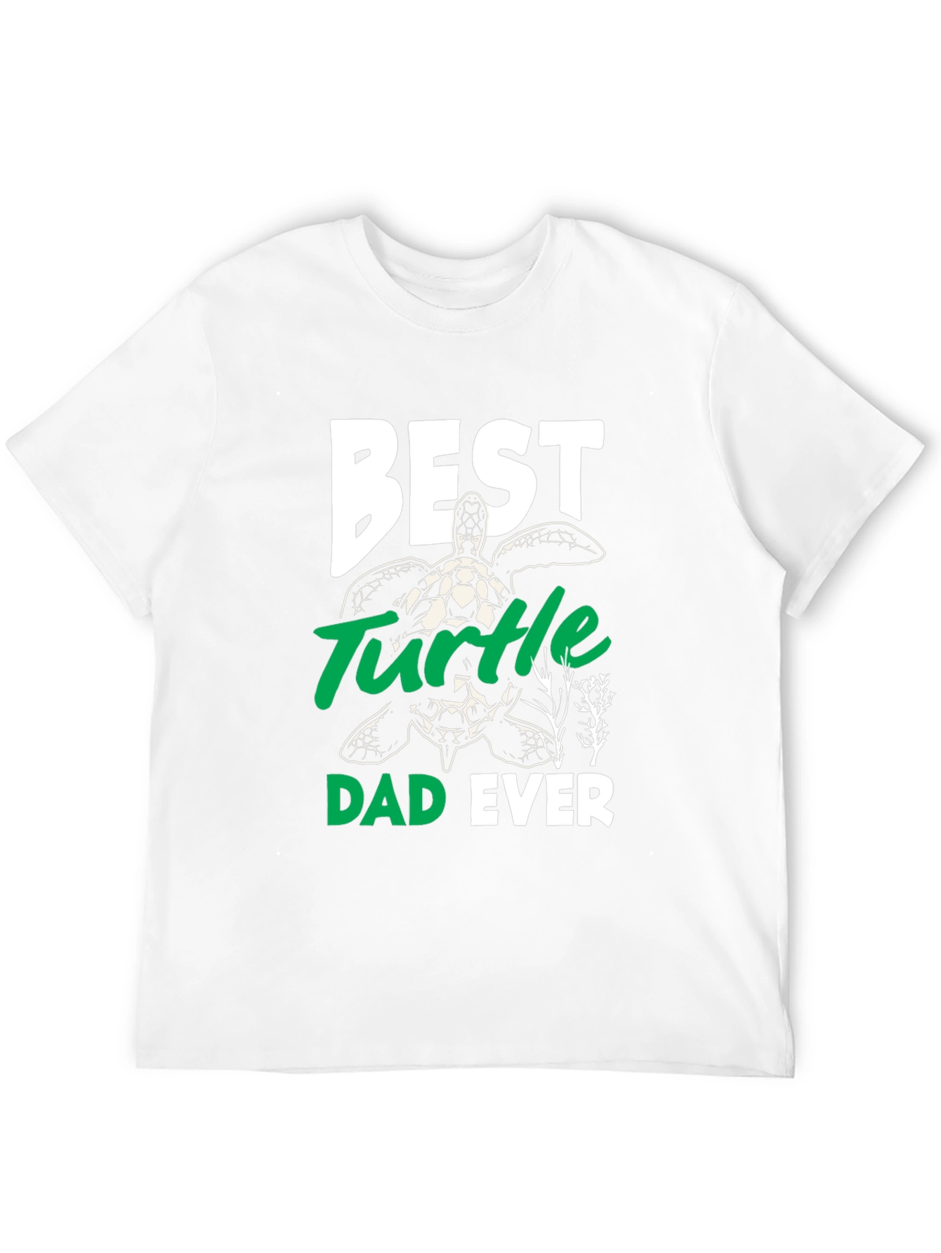 Black Best Turtle Dad Ever Graphic Tee view 12