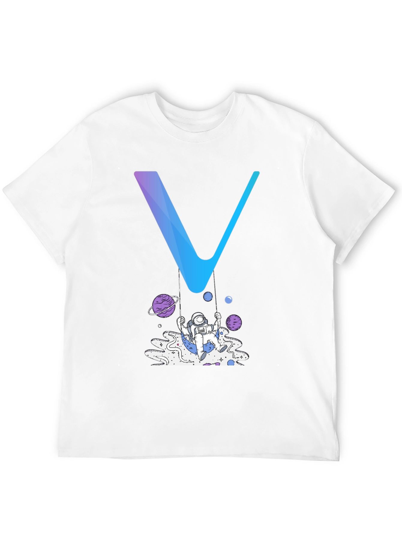 Black Astronaut Swing Graphic Tee - Black Cotton Blend Shirt view 12