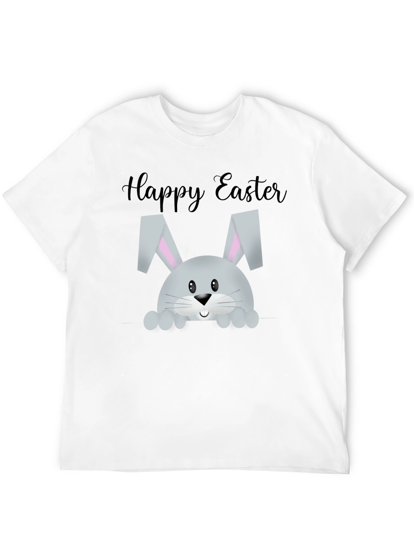 Black Happy Easter Bunny T-Shirt view 12