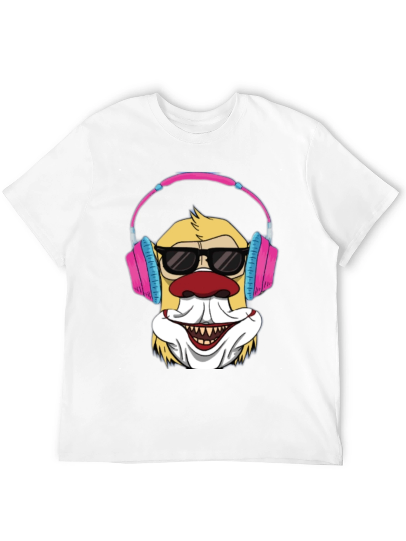 Black Clown DJ T-Shirt - Funny Graphic Tee view 12