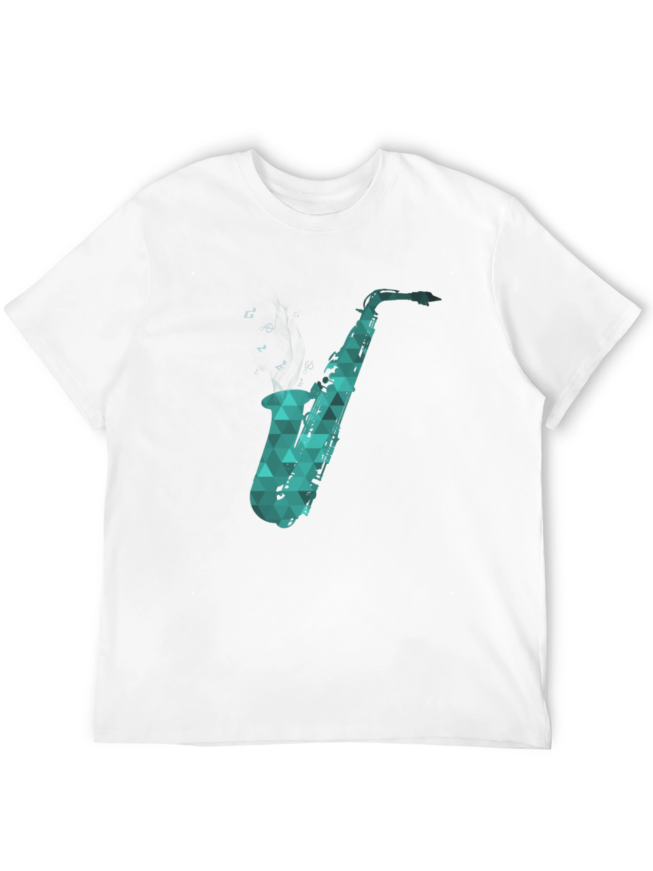 Black Saxophone Graphic Tee - Cool Music Lover Shirt view 12