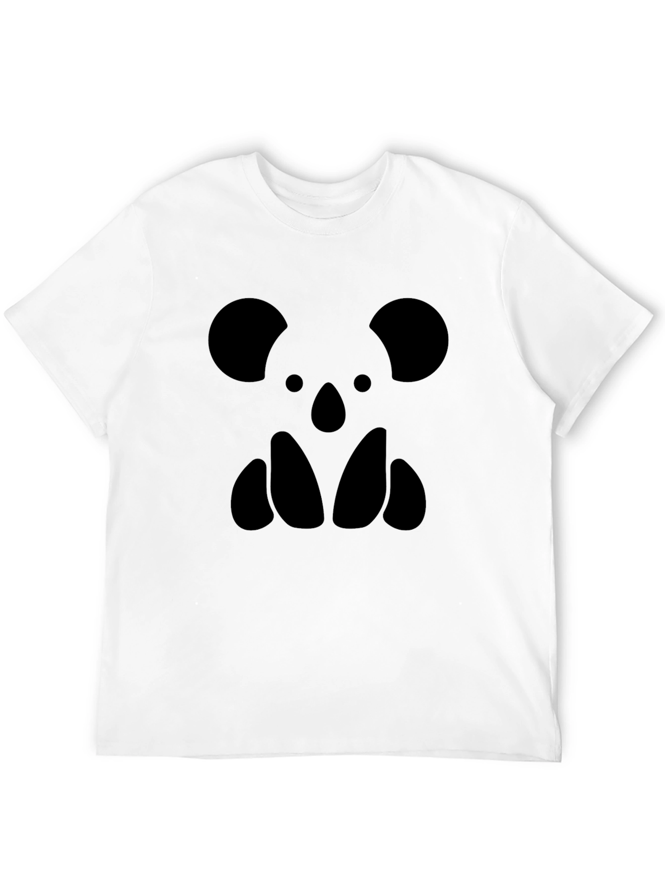 Black Black Graphic Tee - Koala Bear Silhouette view 12