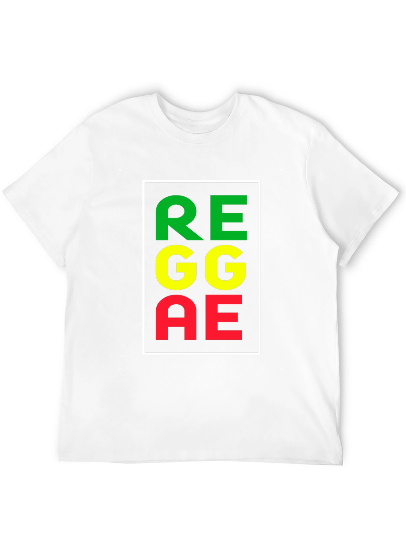Black Reggae Rasta Color Block T-Shirt view 12