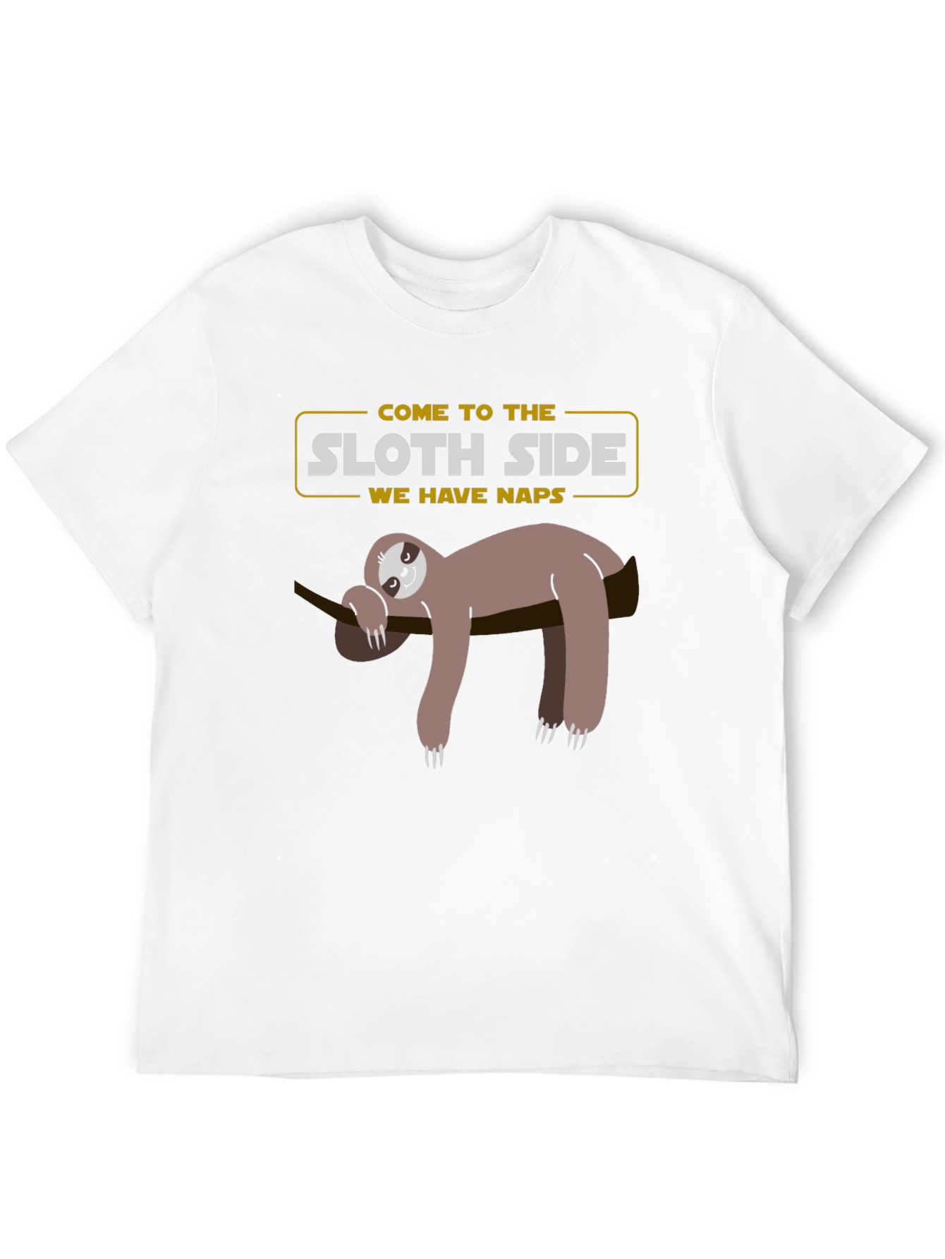 Black Sloth Side T-Shirt - Lazy Naps view 12