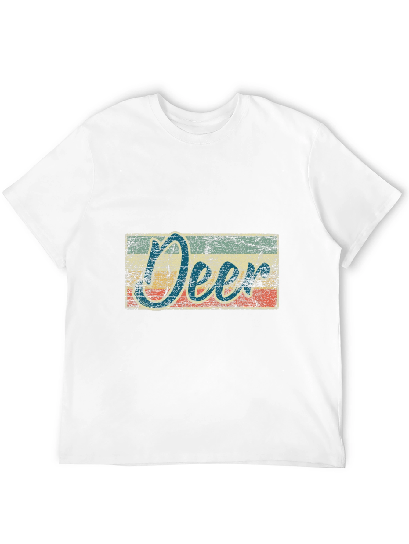 Black Vintage Deer Graphic T-Shirt view 12