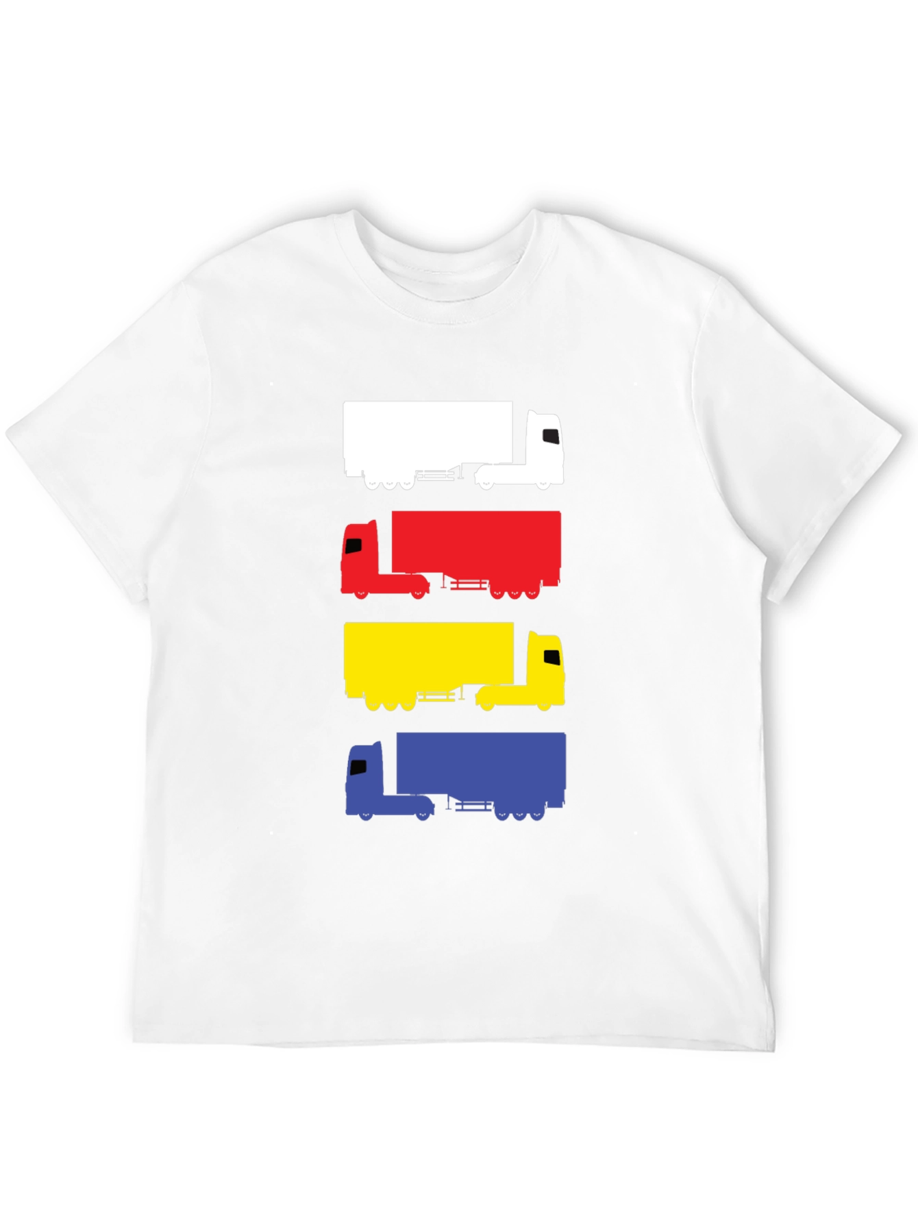 Black Truck Silhouette Graphic Tee - Men's Black T-Shirt view 12