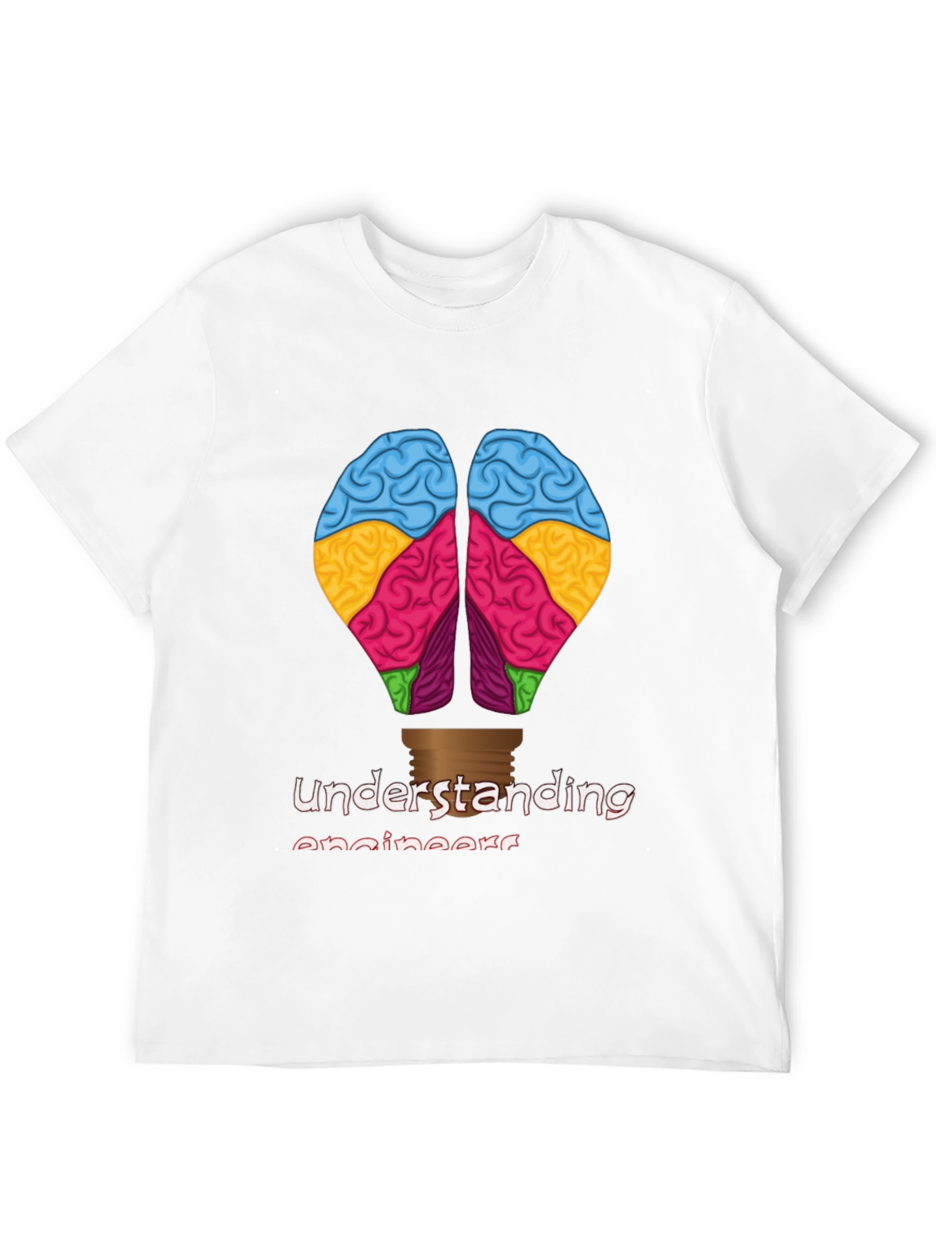 Black Understanding Engineers Brain T-Shirt view 12